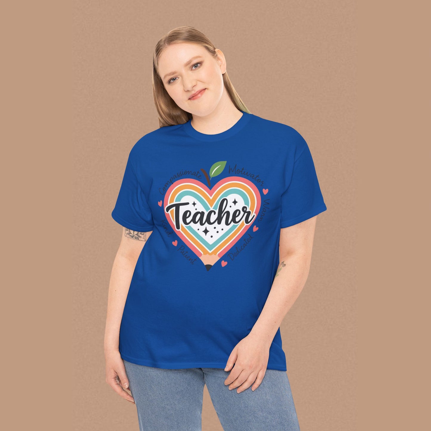 "Teacher" — Colorful Graphic T-shirt