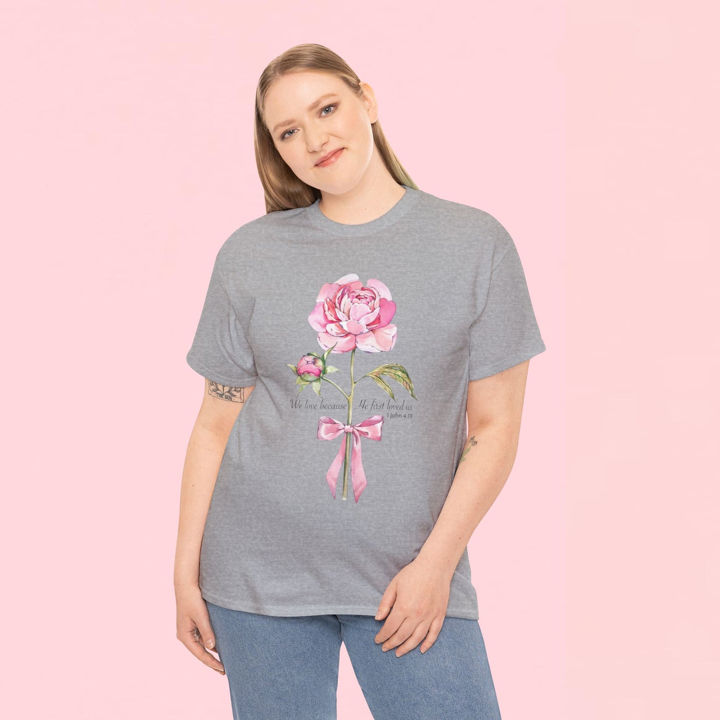 "Floral Rose" — Inspirational T‑Shirt