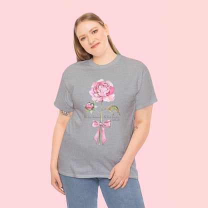 "Floral Rose" — Inspirational T‑Shirt
