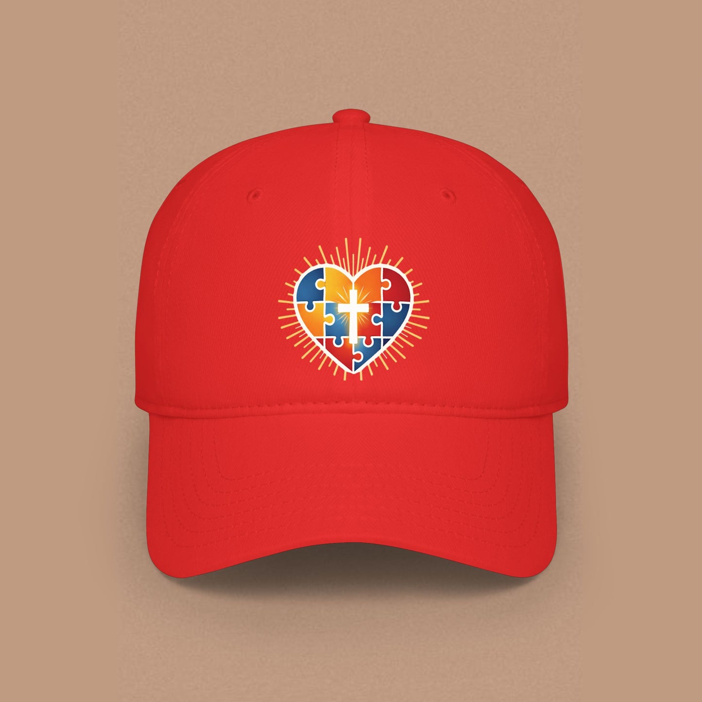"Autism Puzzle Heart" — Low Profile Hat