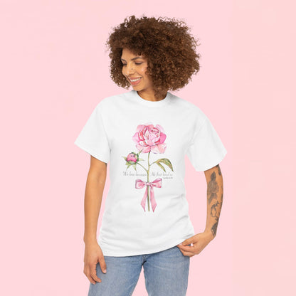 "Floral Rose" — Inspirational T‑Shirt