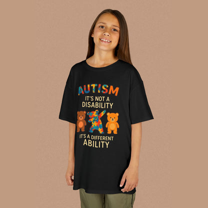 "Autism It's Not A Disability, It's A Different Ability" — Autism Awareness Kids T-Shirt