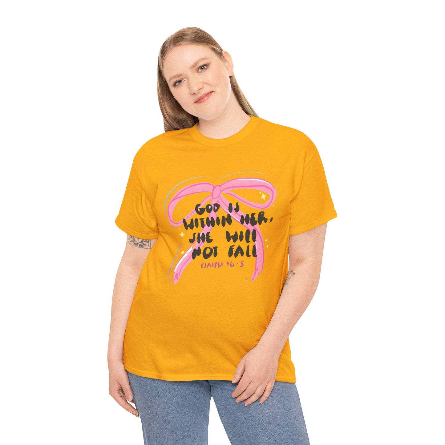 "God Is Within Her, She Will Not Fail" — Inspirational T-Shirt