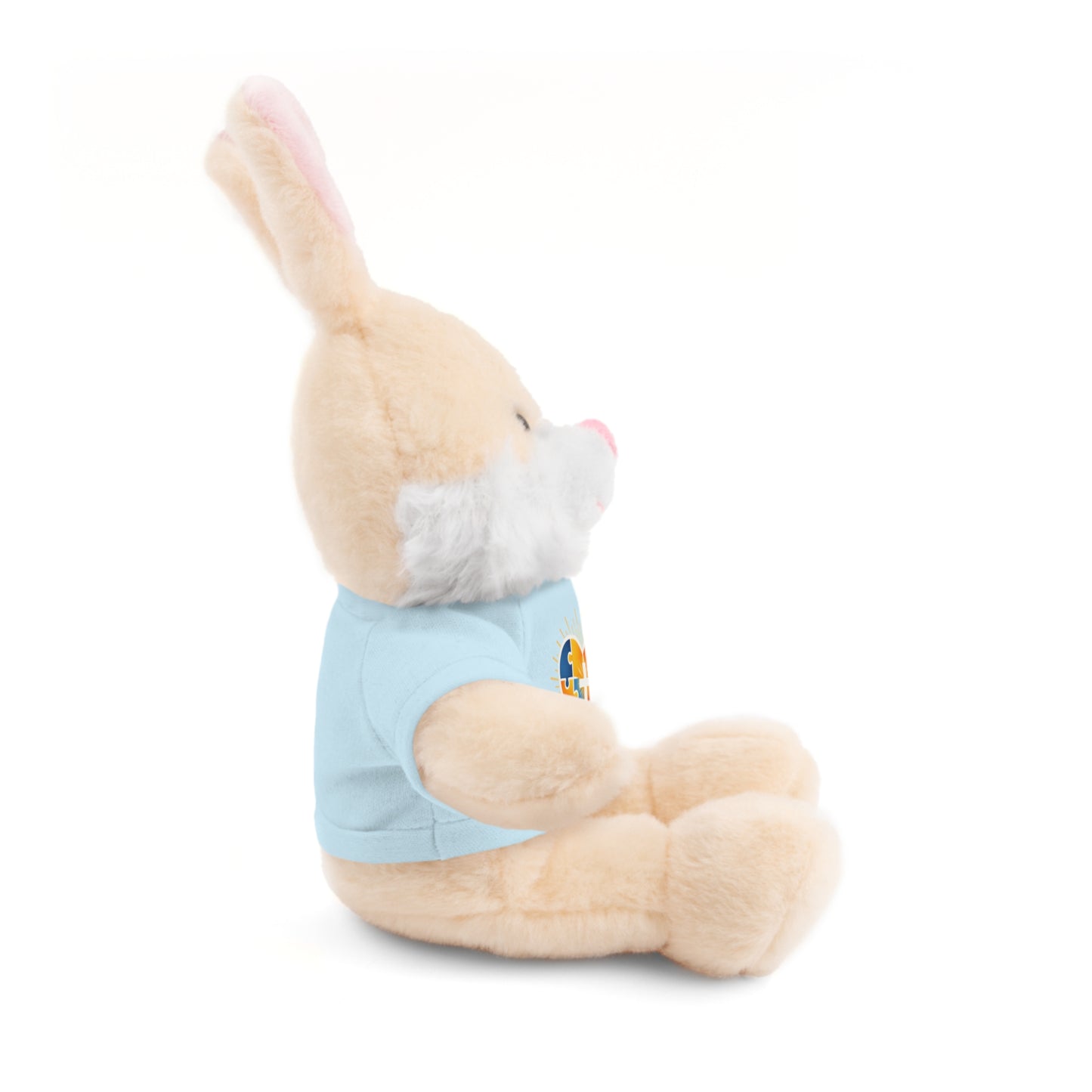 "Autism Puzzle Heart" — Teddy Plush Bear with Tee