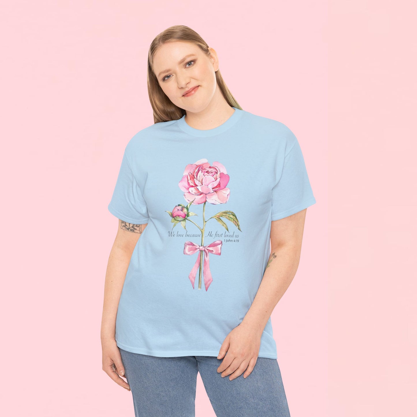 "Floral Rose" — Inspirational T‑Shirt