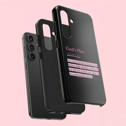 "God’s Plan Jeremiah 29:11" — Inspirational Tough Phone Case