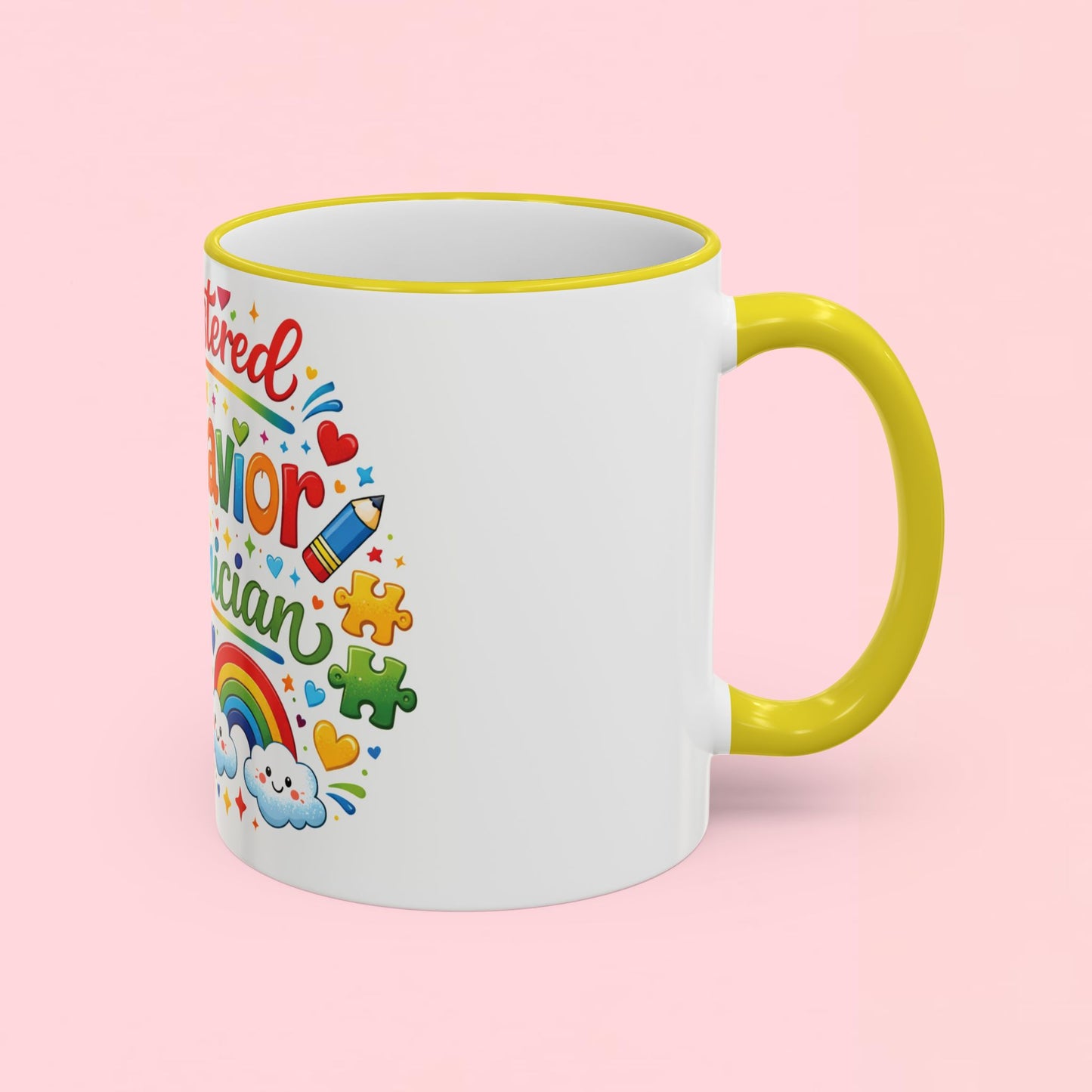 "Registered Behavior Technician" — Colorful Autism Appreciation Ceramic Mug