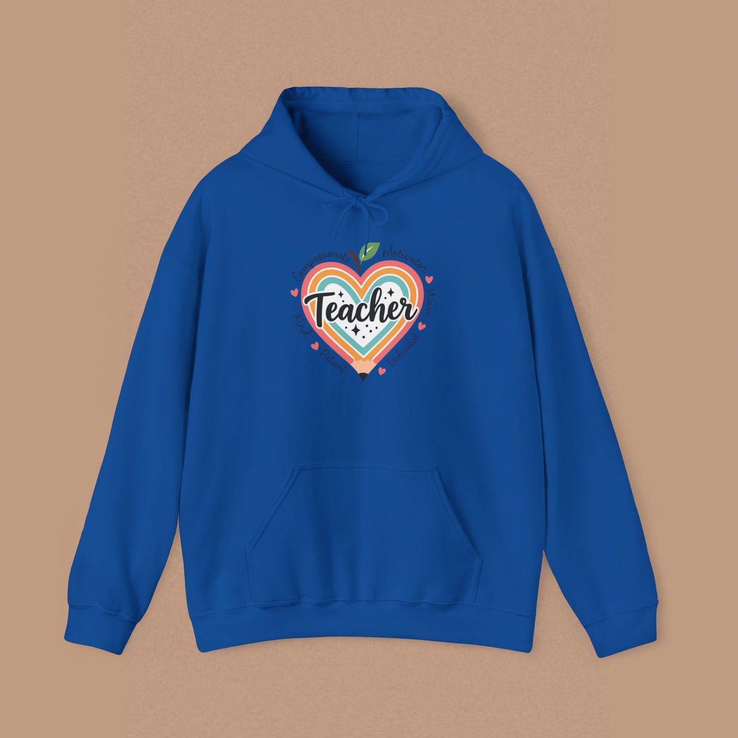 "Teacher" — Colorful Graphic Hoodie