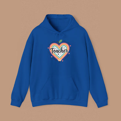 "Teacher" — Colorful Graphic Hoodie