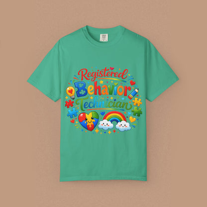 "Registered Behavior Technician" — Colorful Graphic T-Shirt