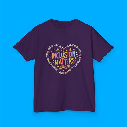 "Inclusion Matters" — Rainbow Graphic Kids Tee