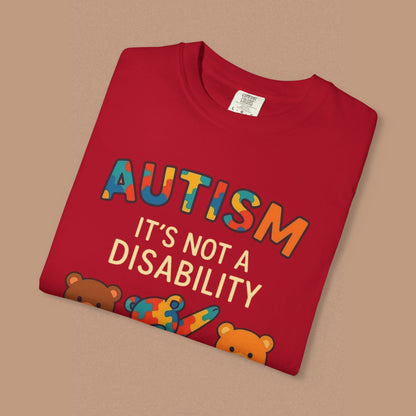 "Autism It's Not A Disability, It's A Different Ability" — Autism Awareness T-Shirt