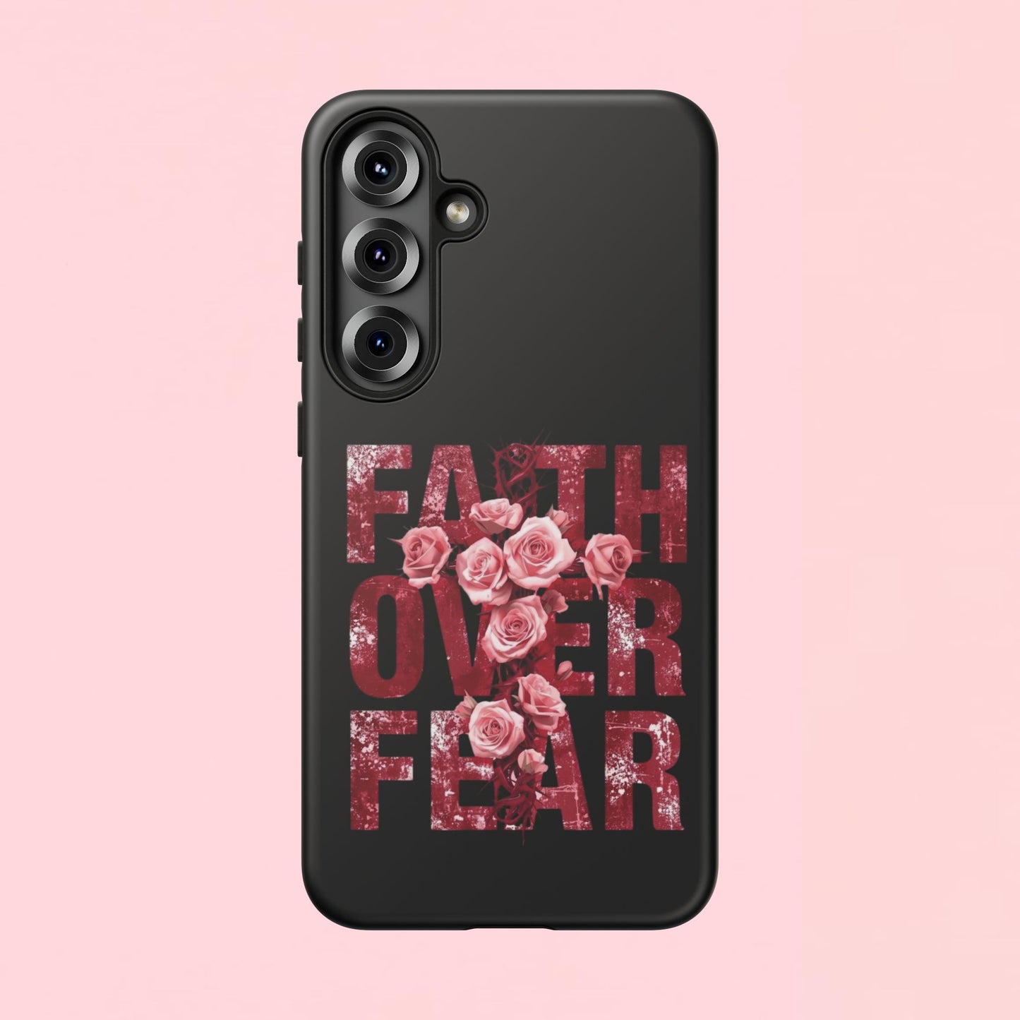 "Faith Over Fear" — Inspirational Tough Phone Case