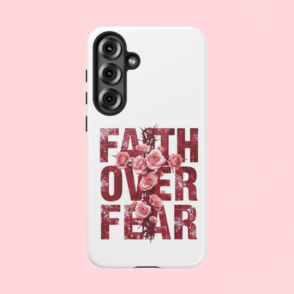 "Faith Over Fear" — Inspirational Tough Phone Case