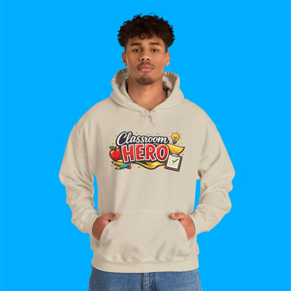 "Classroom Hero" — Graphic Hoodie