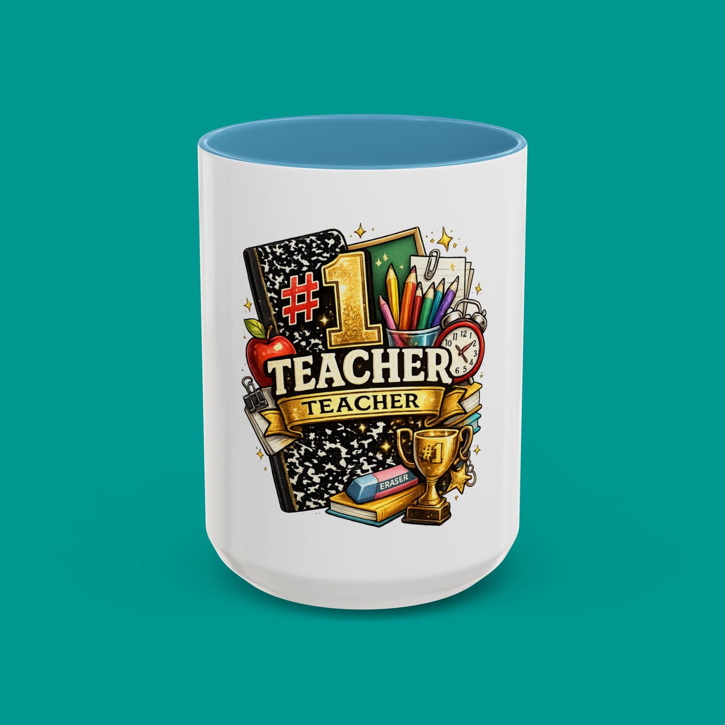 "#1 Teacher" — Coffee Mug