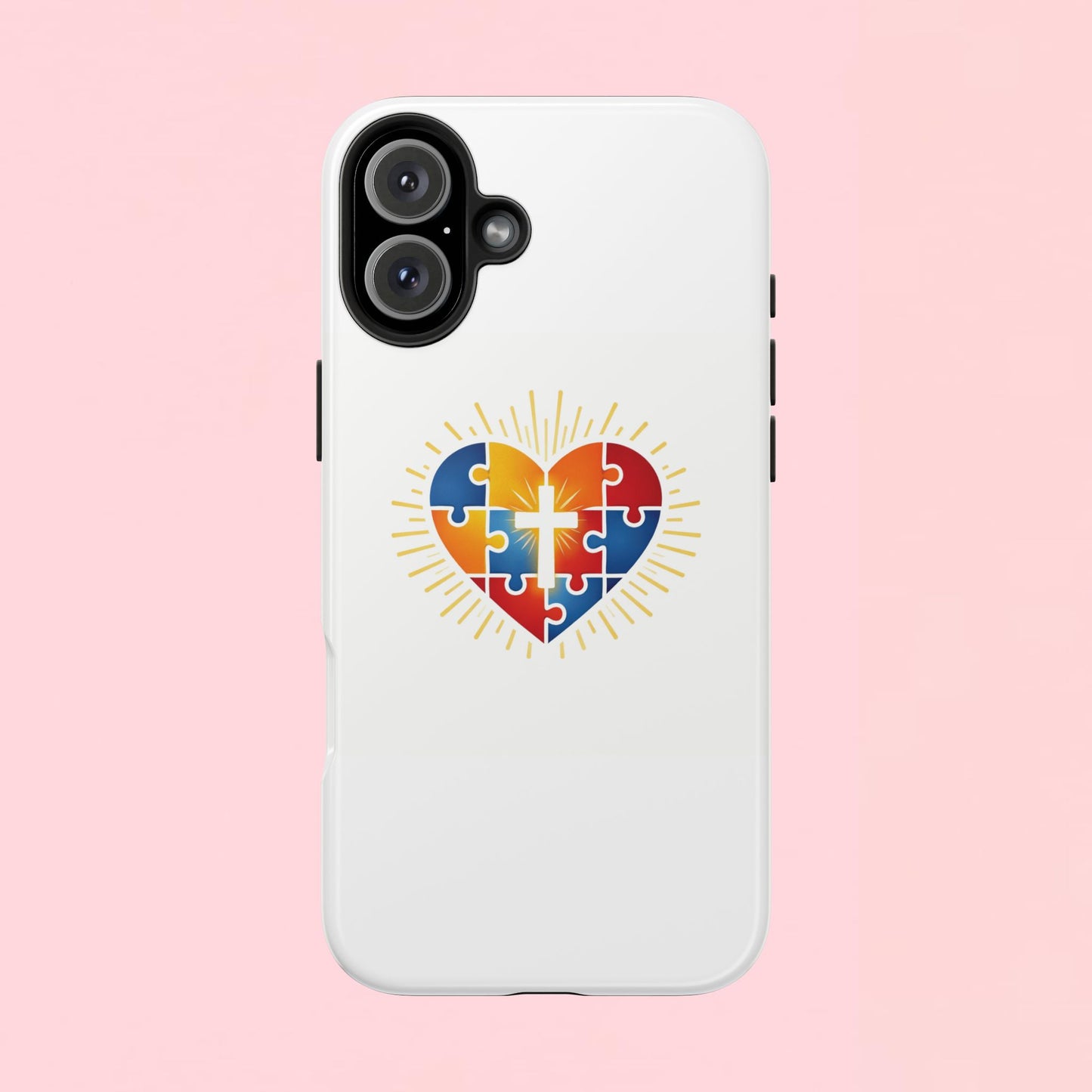 "Autism Puzzle Heart" — Tough Phone Case