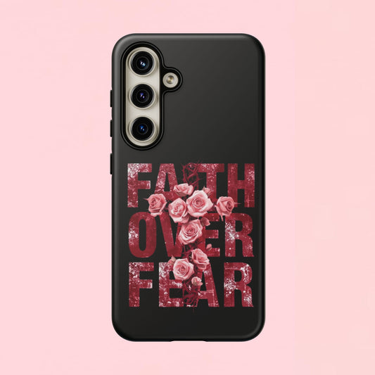 "Faith Over Fear" — Inspirational Tough Phone Case