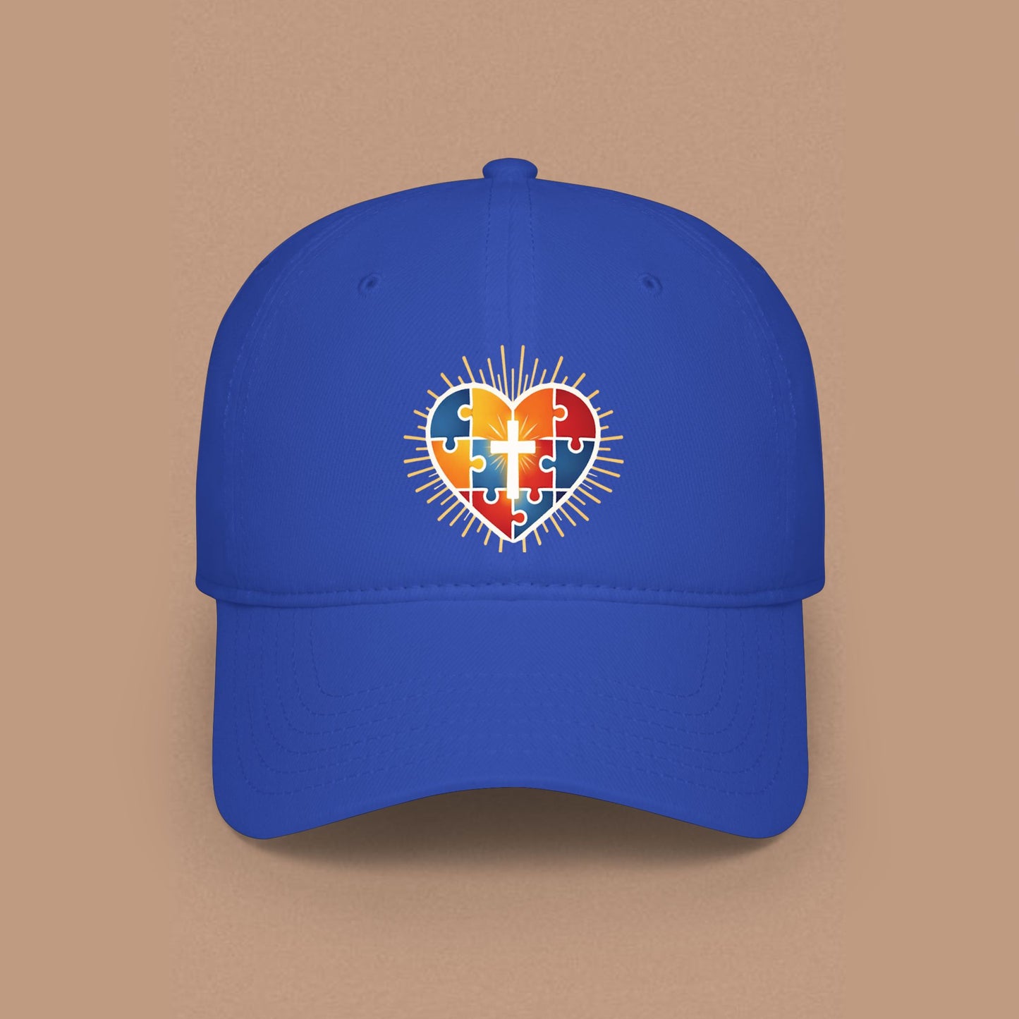 "Autism Puzzle Heart" — Low Profile Hat