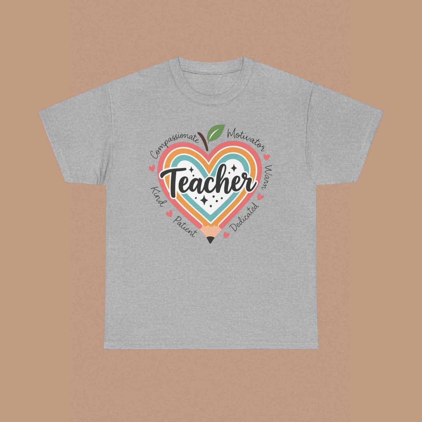 "Teacher" — Colorful Graphic T-shirt