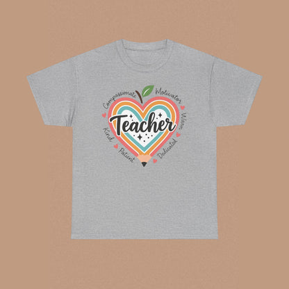 "Teacher" — Colorful Graphic T-shirt