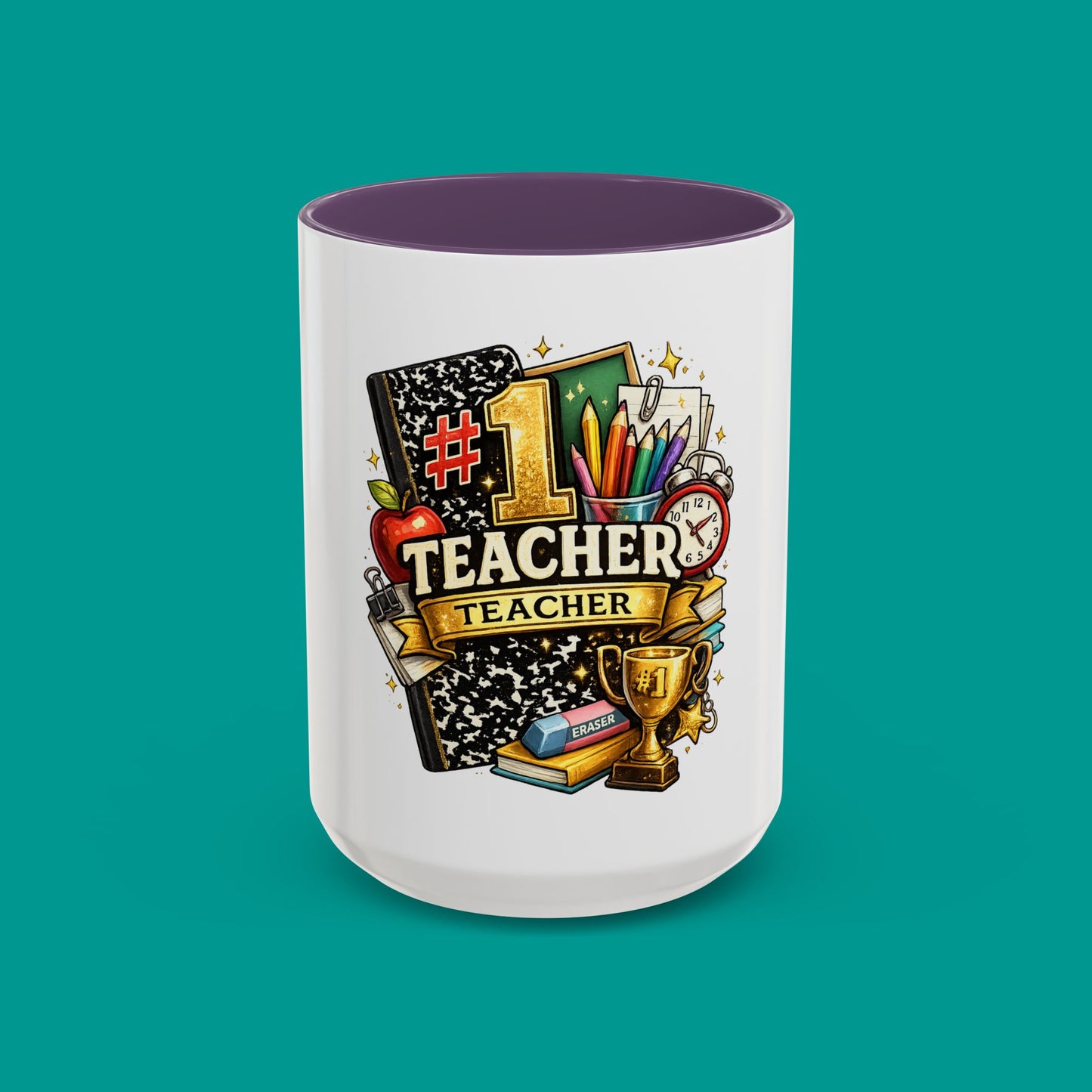 "#1 Teacher" — Coffee Mug