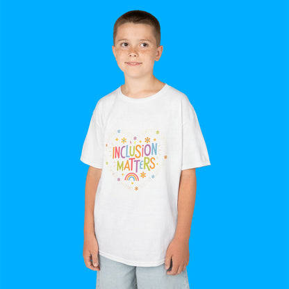 "Inclusion Matters" — Rainbow Graphic Kids Tee