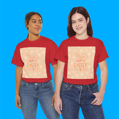 "Happy Easter" Easter Bunny Graphic T-Shirt