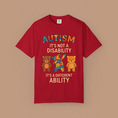 "Autism It's Not A Disability, It's A Different Ability" — Autism Awareness T-Shirt