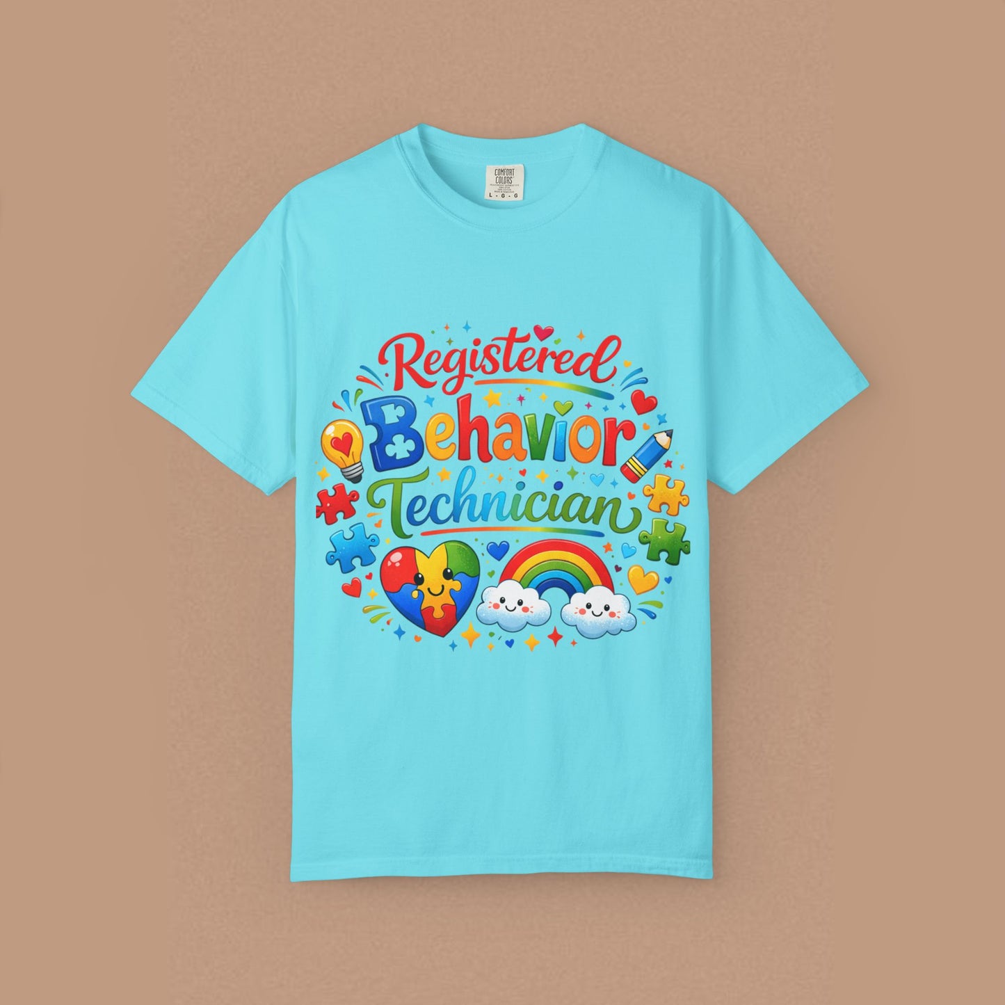 "Registered Behavior Technician" — Colorful Graphic T-Shirt