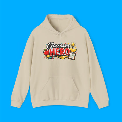 "Classroom Hero" — Graphic Hoodie
