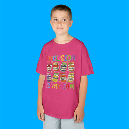 "Inclusion Is My Jam" — Rainbow Graphic Kids Tee