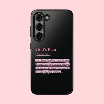 "God’s Plan Jeremiah 29:11" — Inspirational Tough Phone Case
