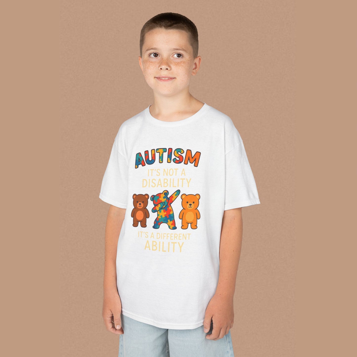 "Autism It's Not A Disability, It's A Different Ability" — Autism Awareness Kids T-Shirt