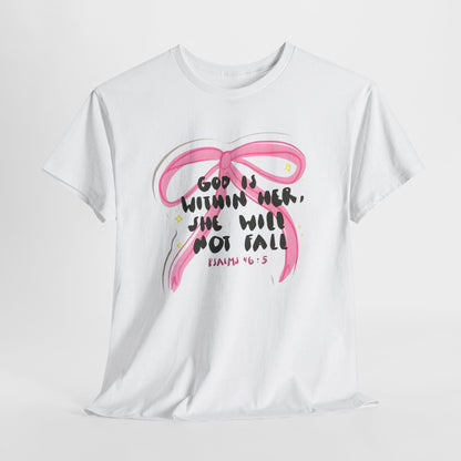 "God Is Within Her, She Will Not Fail" — Inspirational T-Shirt