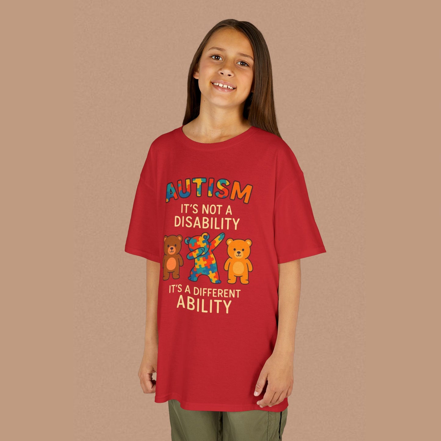 "Autism It's Not A Disability, It's A Different Ability" — Autism Awareness Kids T-Shirt