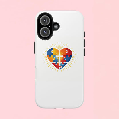 "Autism Puzzle Heart" — Tough Phone Case