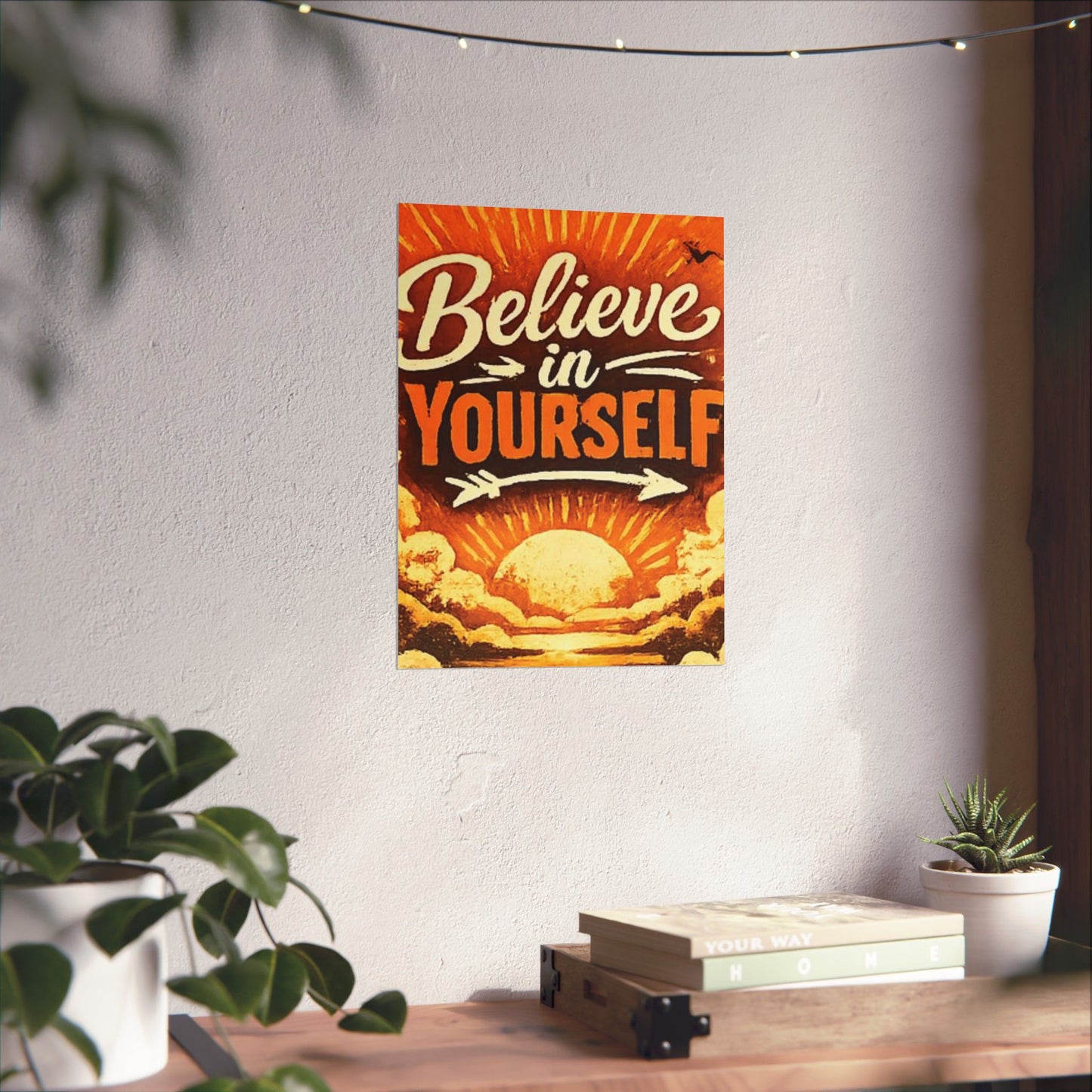 "Believe in Yourself" Matte Poster — Motivational Wall Art for Office & Home