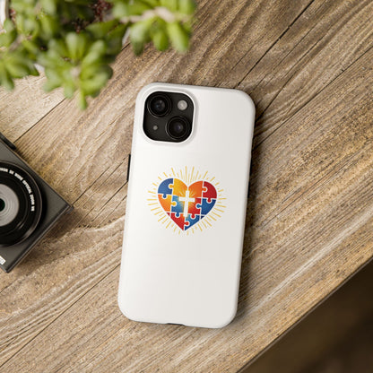 "Autism Puzzle Heart" — Tough Phone Case
