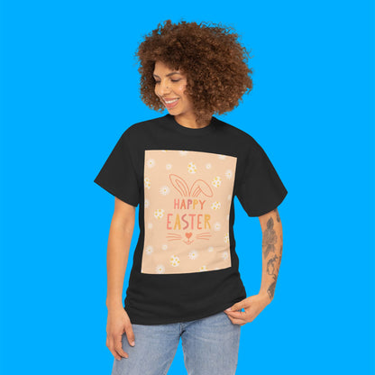 "Happy Easter" Easter Bunny Graphic T-Shirt