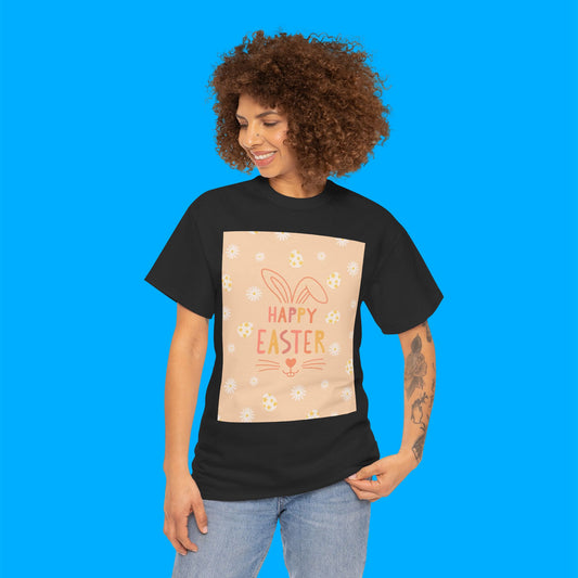"Happy Easter" Easter Bunny Graphic T-Shirt