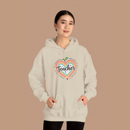 "Teacher" — Colorful Graphic Hoodie