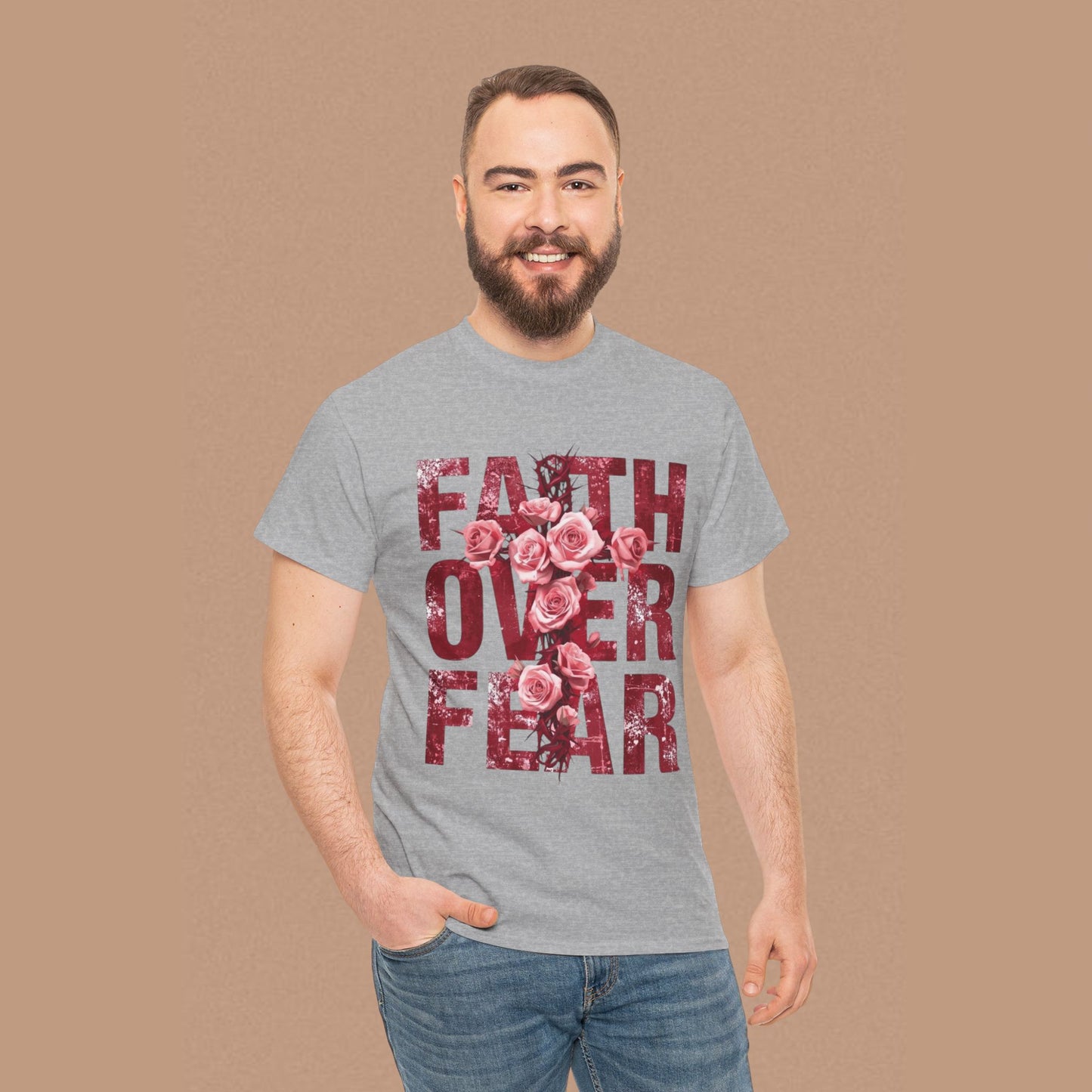 "Faith Over Fear" — Inspirational Graphic T-Shirt