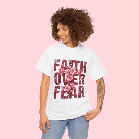 "Faith Over Fear" — Inspirational Graphic T-Shirt
