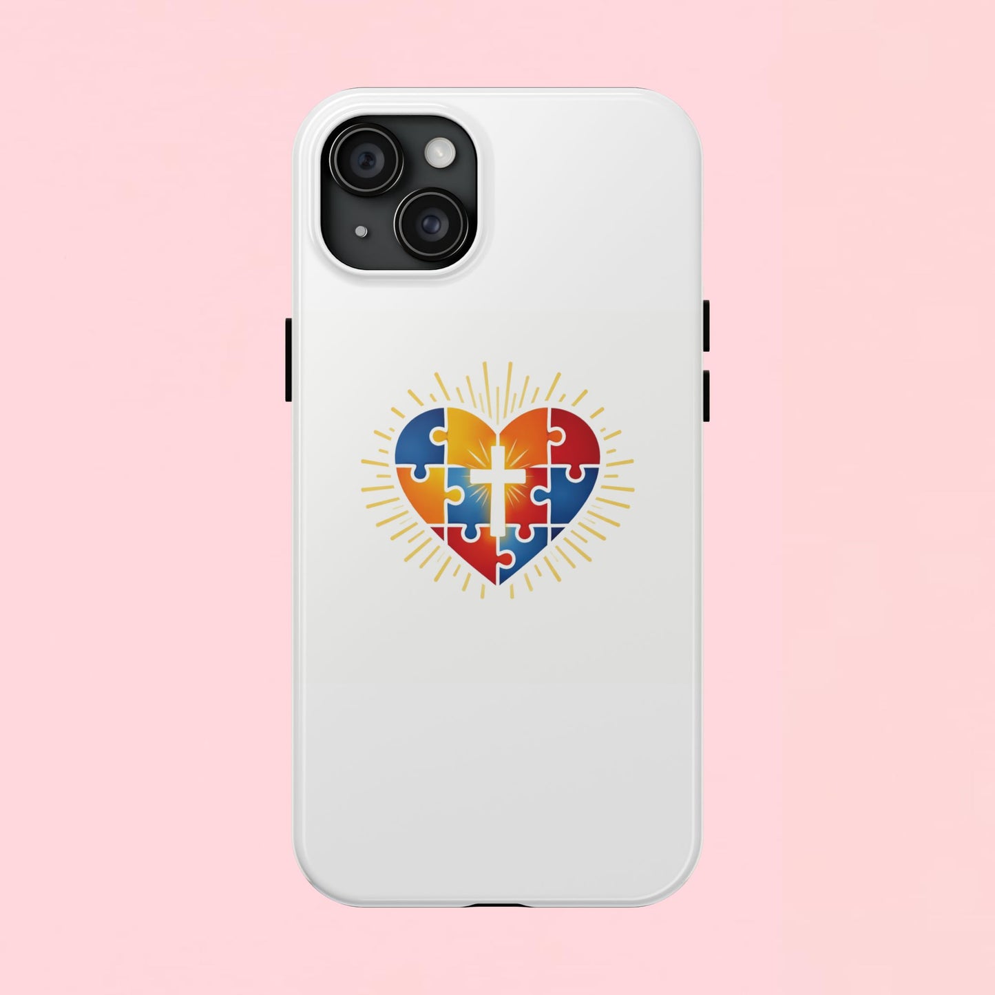 "Autism Puzzle Heart" — Tough Phone Case