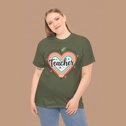 "Teacher" — Colorful Graphic T-shirt