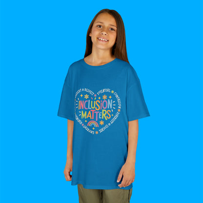 "Inclusion Matters" — Rainbow Graphic Kids Tee