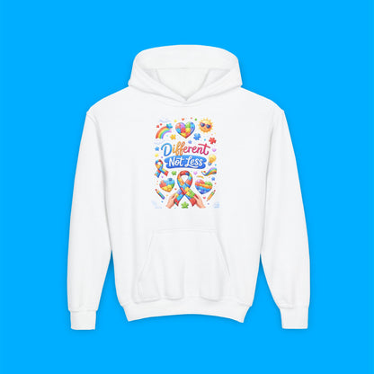 "Different Not Less" — Autism Awareness Youth Hoodie