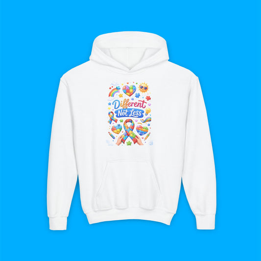 "Different Not Less" — Autism Awareness Youth Hoodie