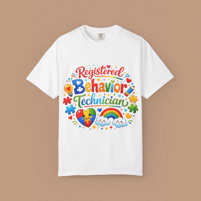 "Registered Behavior Technician" — Colorful Graphic T-Shirt